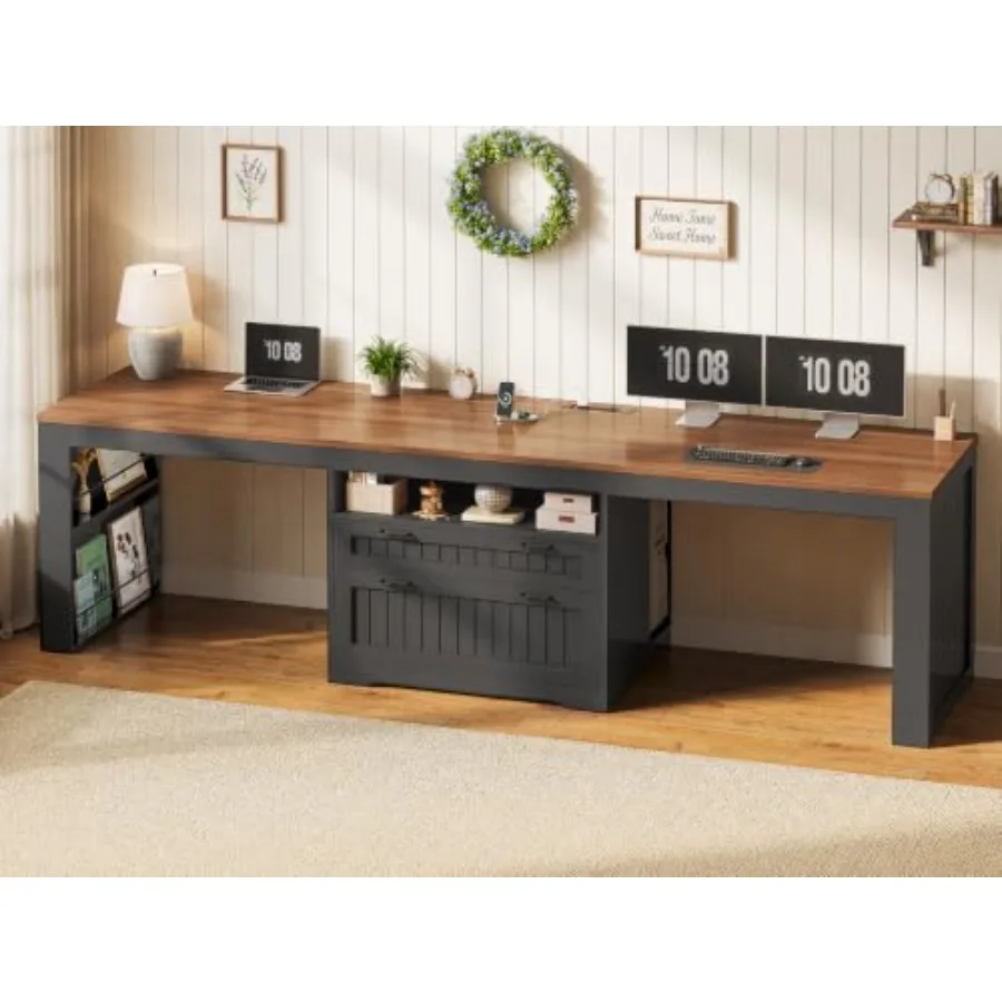 Home Office With Two Desks - Ev Ofisi için Çift Kişilik Çiftlik
