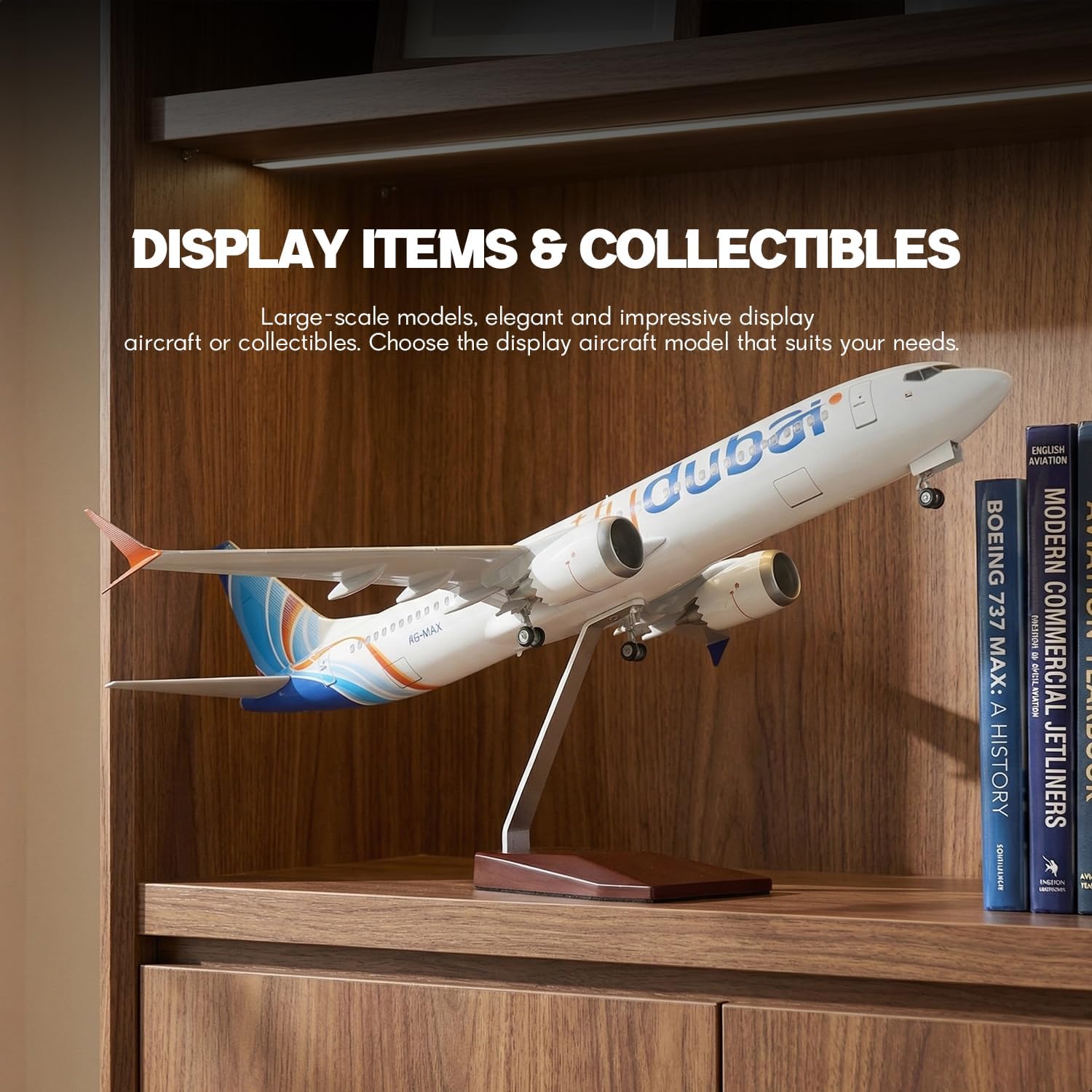 Home Office Dubai - 1/85 Ölçekli Dubai B737 Reçine Döküm
