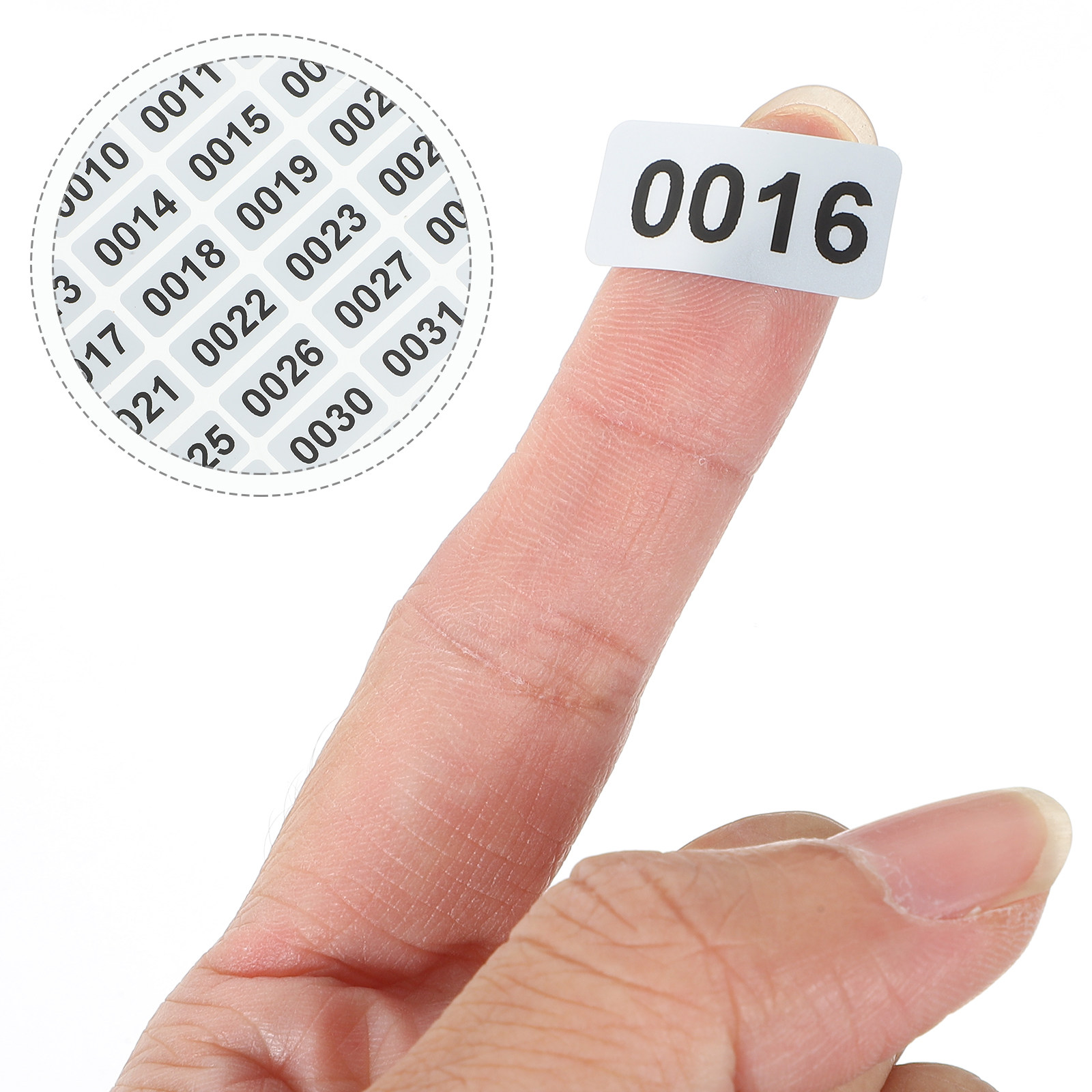 Home Office Number - Numaralı, Çıkarılabilir, Kolayca Soyulabilen, Dikdörtgen PVC
