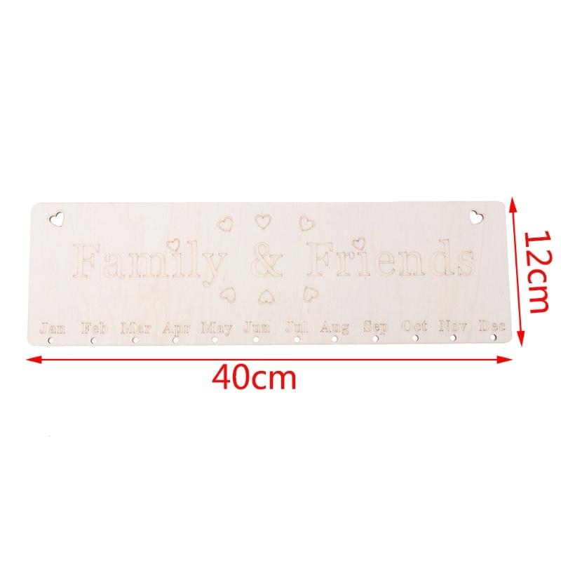 Ahşap Takvim Doğum Günü Hatırl - Magnetic Calendar Board incelemesi ve fiyatı