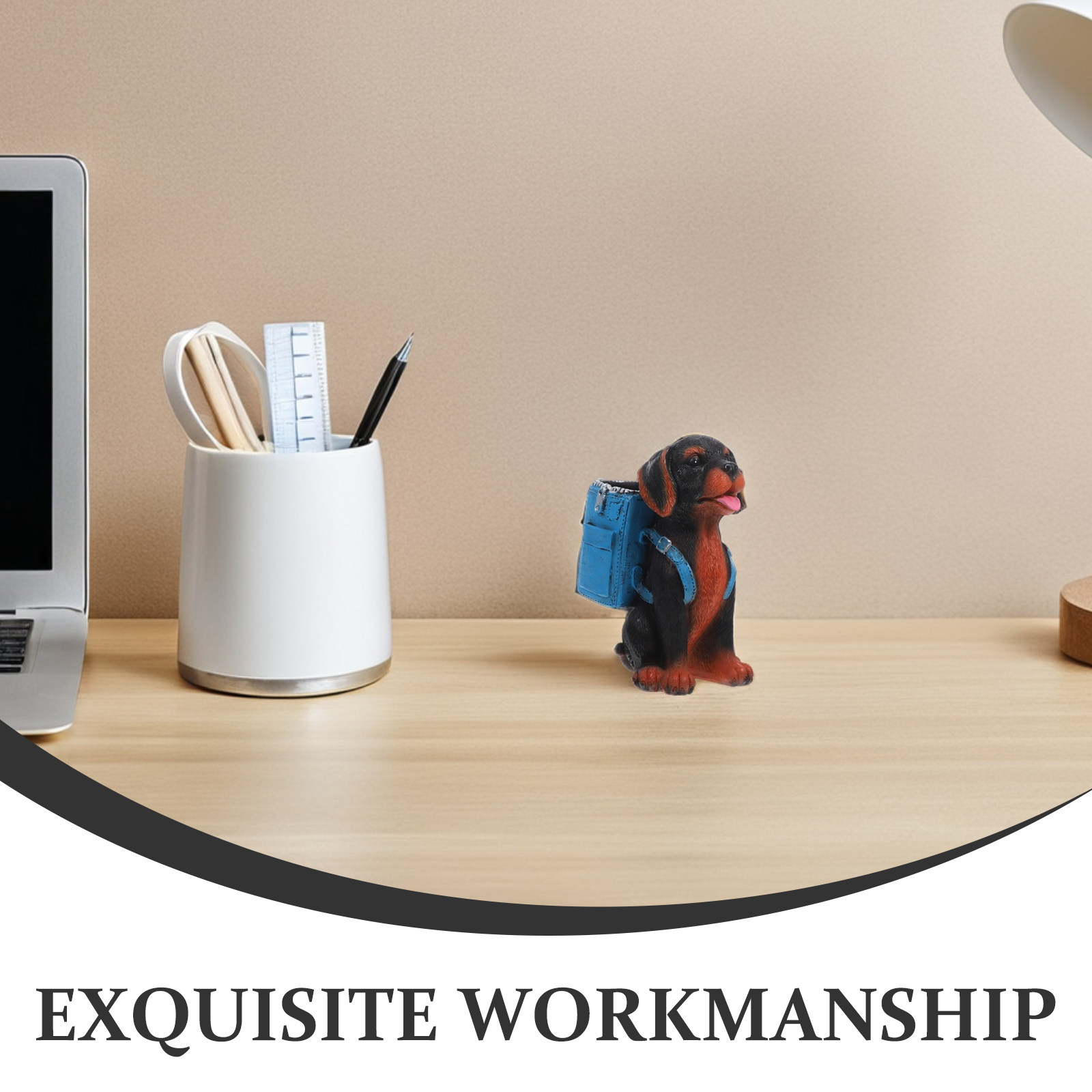 Reçine Köpek Figürlü Gözlük Tu - Home Office With Two Desks incelemesi ve fiyatı