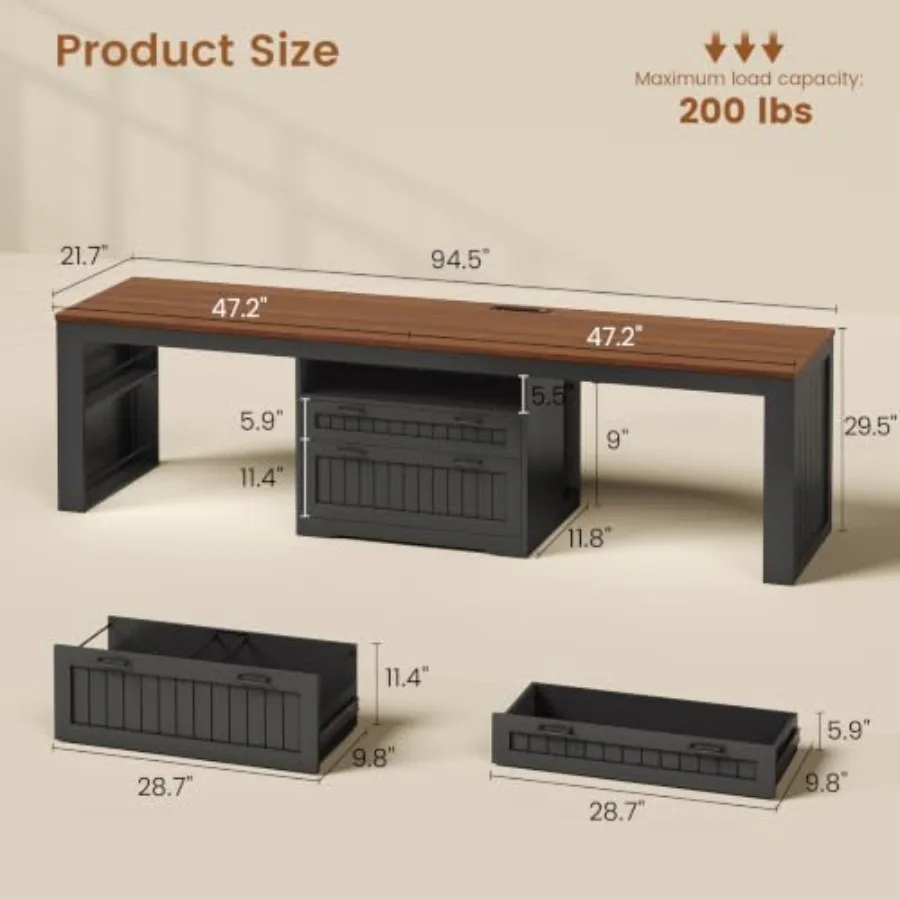 Ev Ofisi için Çift Kişilik Çif - Home Office With Two Desks incelemesi ve fiyatı