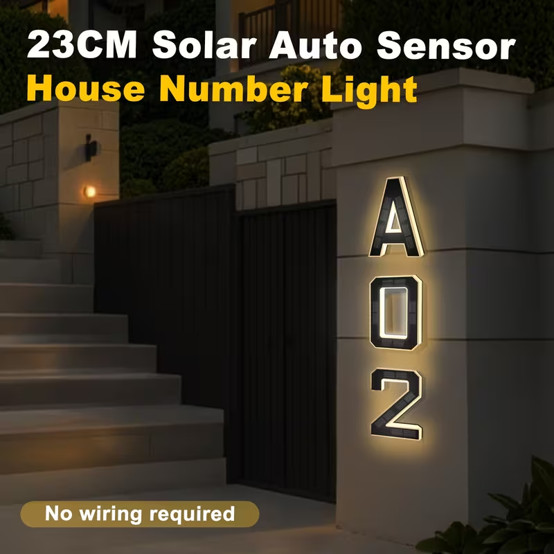 23cm Güneş Enerjili LED Adres  - Home Office Number incelemesi ve fiyatı