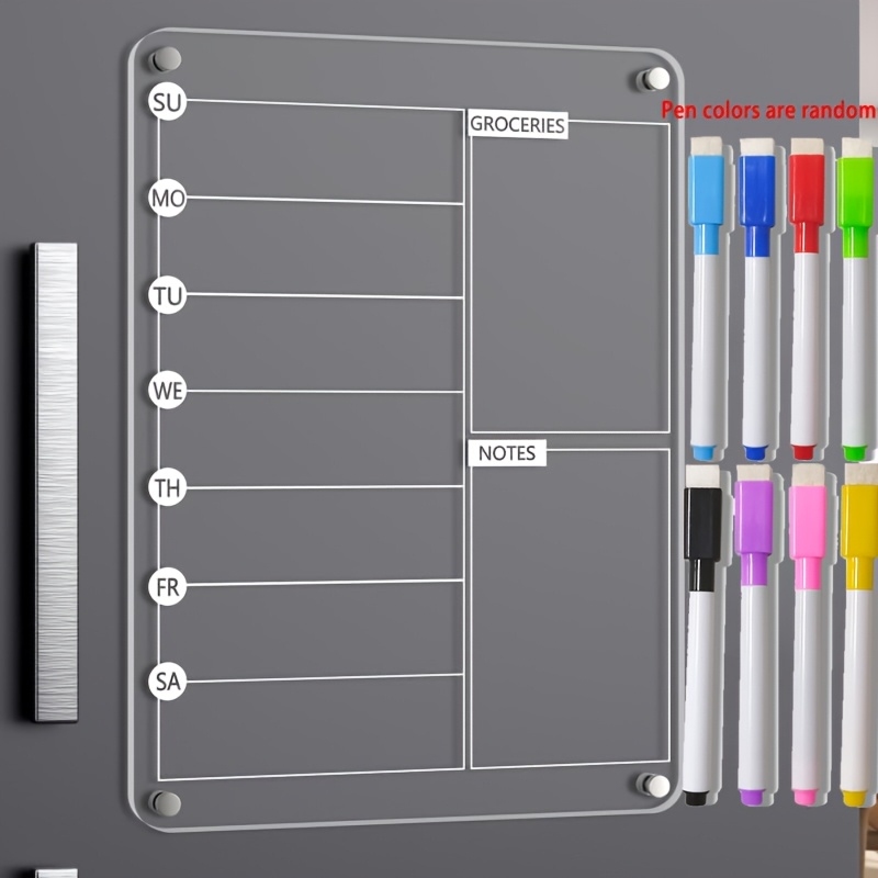 Akrilik Yemek Planlayıcı Manye - Magnetic Calendar Board incelemesi ve fiyatı