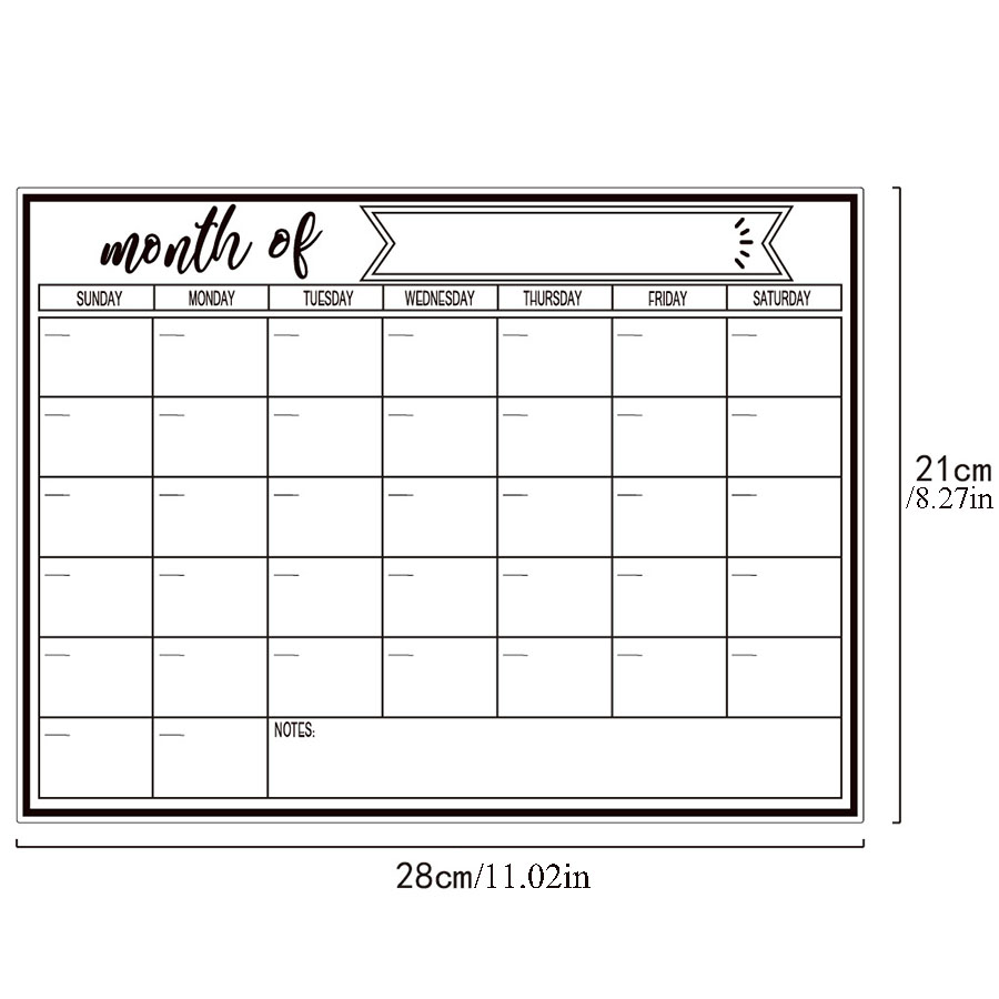 Buzdolabı Manyetik Beyaz Tahta - Magnetic Calendar Board incelemesi ve fiyatı