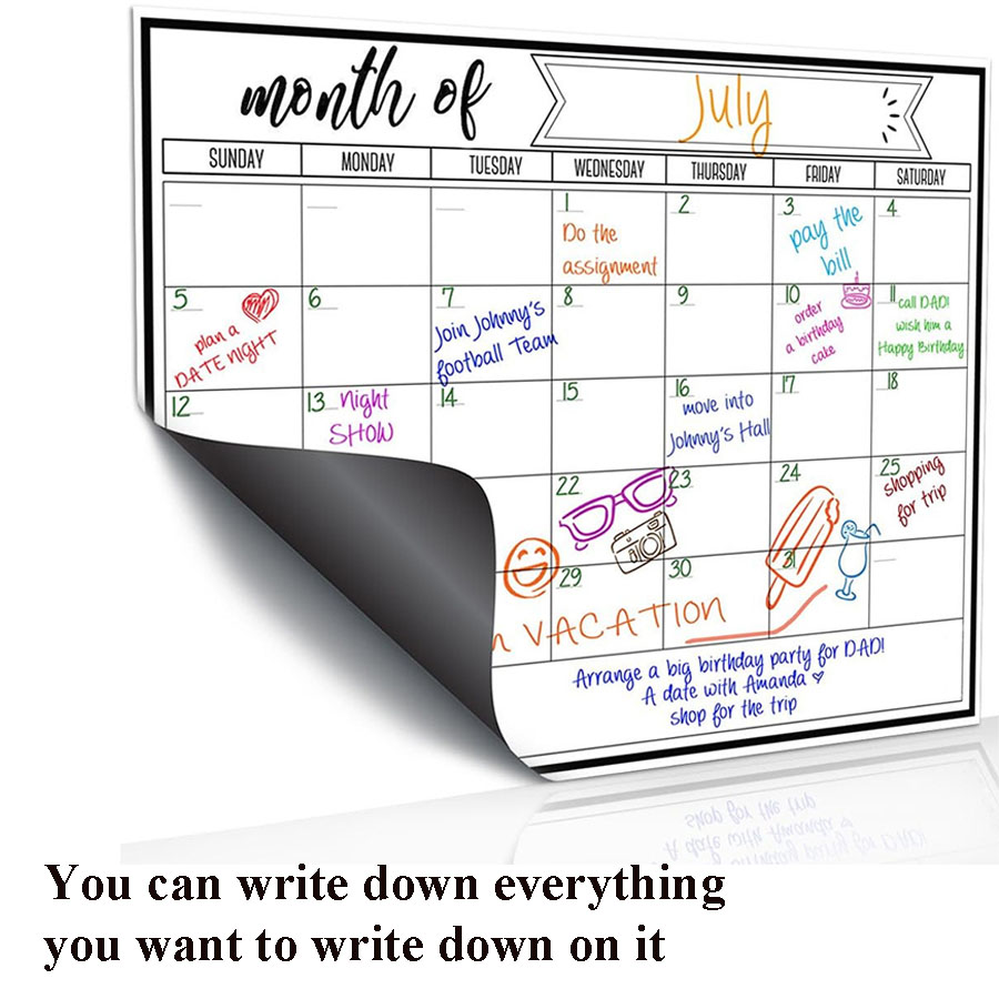 Buzdolabı Manyetik Beyaz Tahta - Magnetic Calendar Board incelemesi ve fiyatı