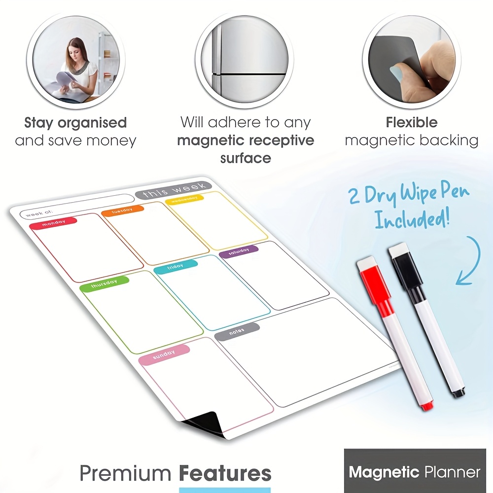 A4 Manyetik Haftalık Planlayıc - Magnetic Calendar Board incelemesi ve fiyatı