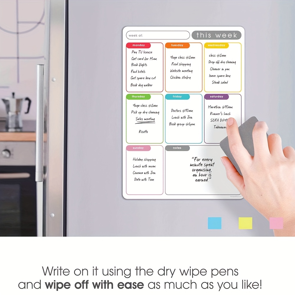 A4 Manyetik Haftalık Planlayıc - Magnetic Calendar Board incelemesi ve fiyatı
