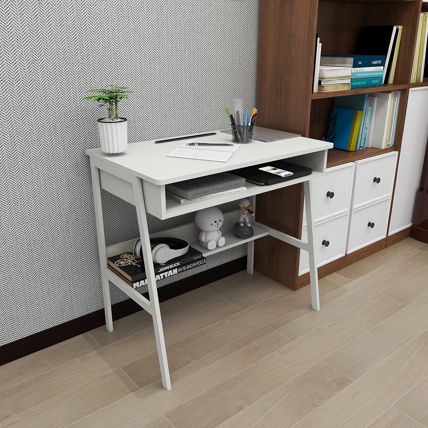 ！@Combohome Ev Mobilyaları Ofi - Home Office With Two Desks incelemesi ve fiyatı