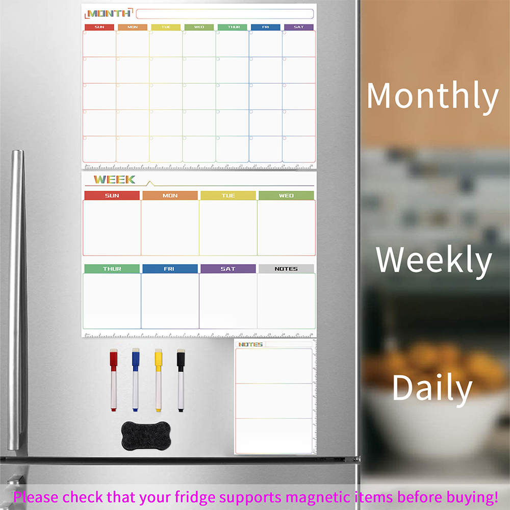 Manyetik Kuru Silme Tahtası Ye - Magnetic Calendar Board incelemesi ve fiyatı