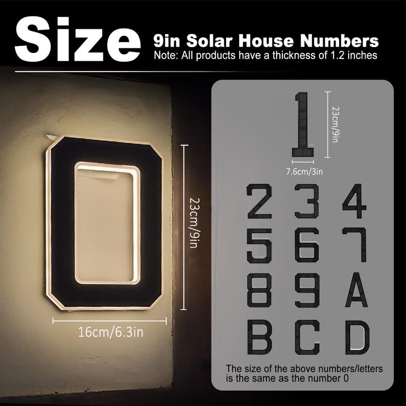 Güneş enerjili LED ev numarası - Home Office Number incelemesi ve fiyatı