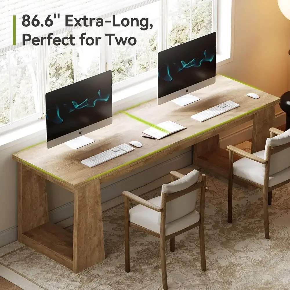 Rustik Kahverengi İki Kişilik  - Home Office With Two Desks incelemesi ve fiyatı