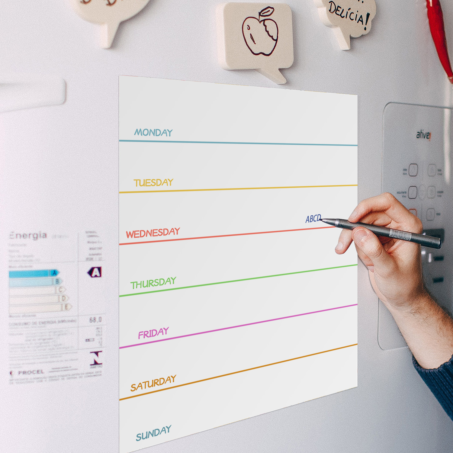 Manyetik Haftalık Planlayıcı B - Magnetic Calendar Board incelemesi ve fiyatı
